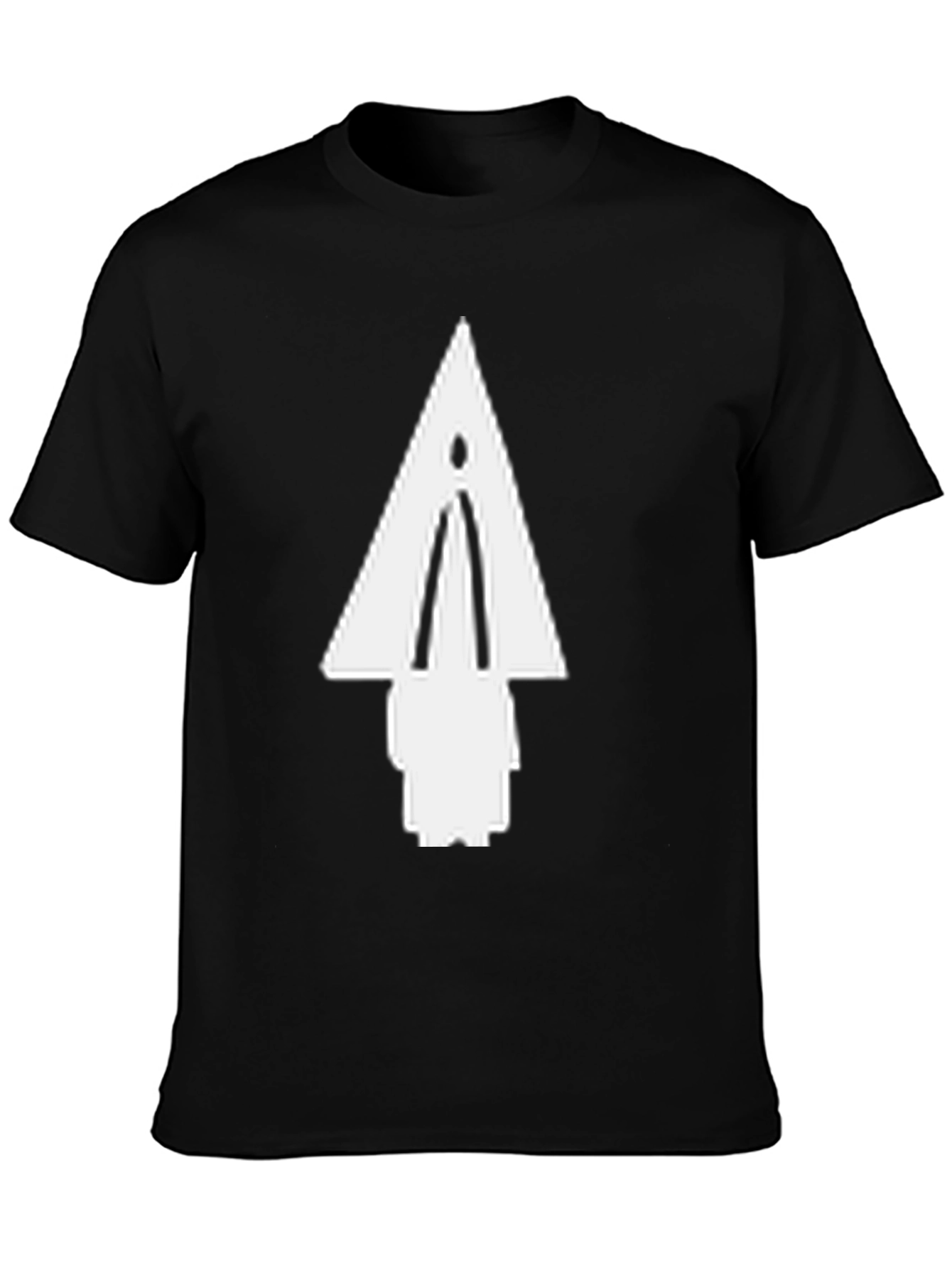 Modern Arrowhead Graphic Tee - Black Cotton Blend