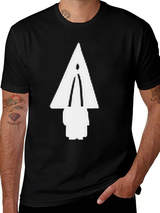 Modern Arrowhead Graphic Tee - Black Cotton Blend