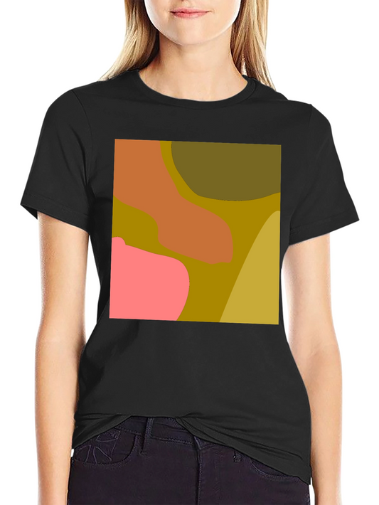 Abstract Color Block Graphic Tee