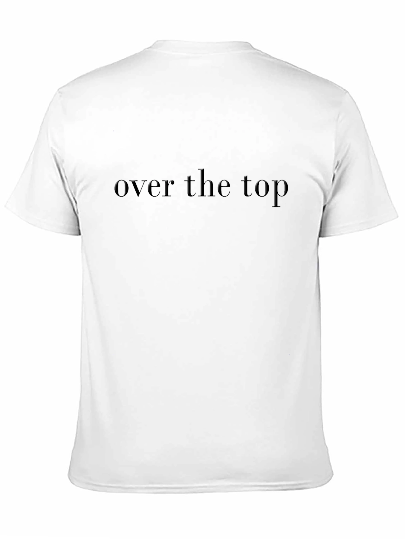Over The Top Embossed Black T-Shirt
