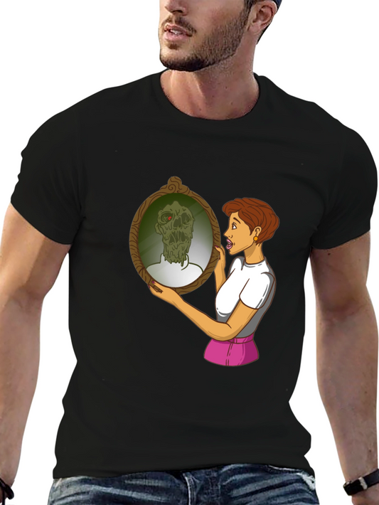 Zombie Mirror T-Shirt - Funny Graphic Tee
