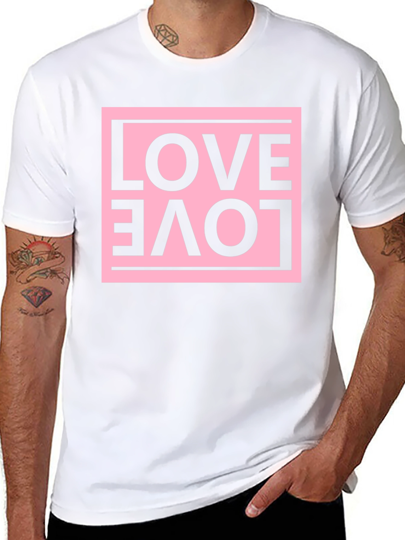 Love Graphic Tee - Upside Down Design