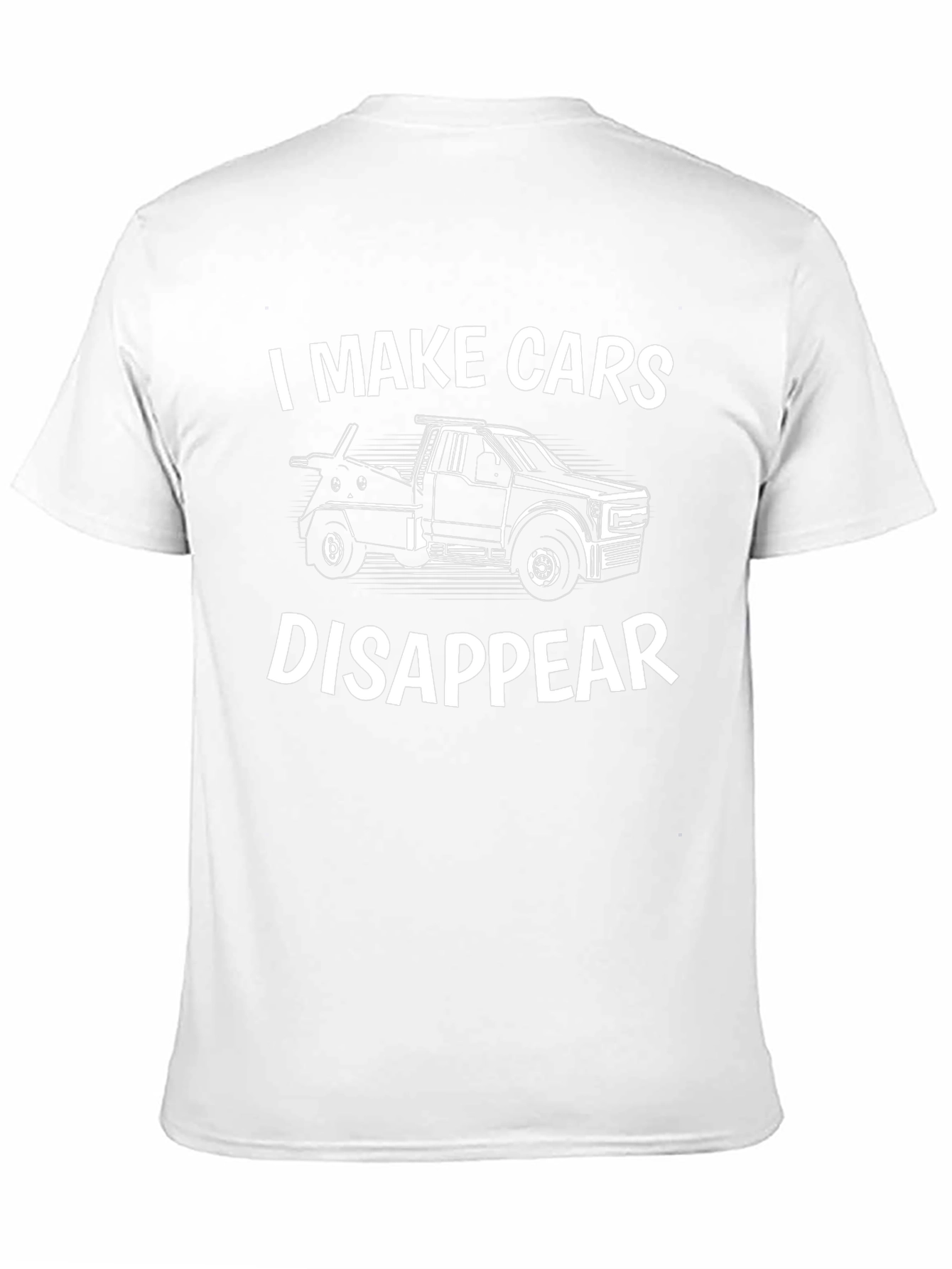 I Make Cars Disappear Black Graphic Tee