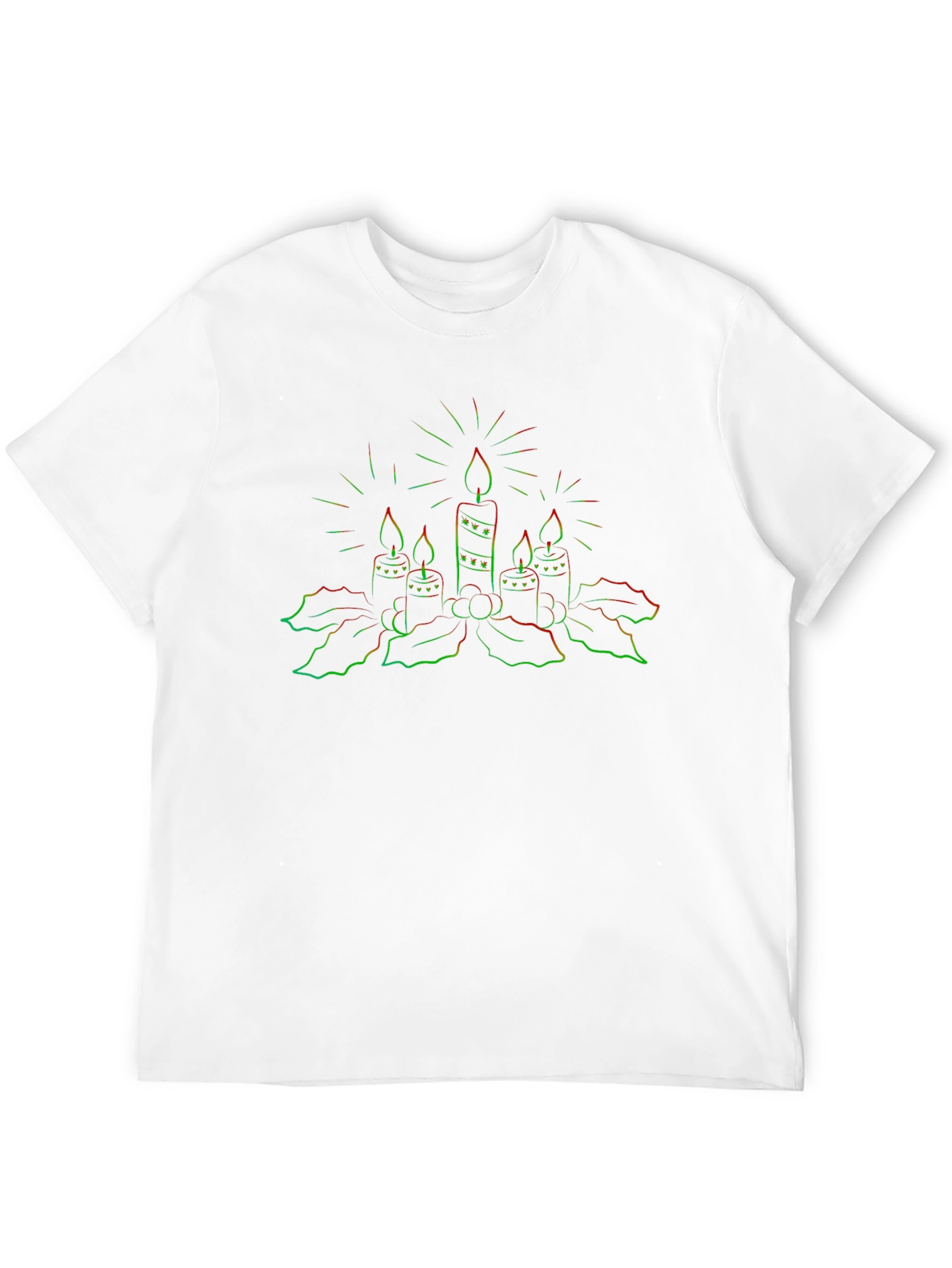 Neon Candle Graphic T-Shirt