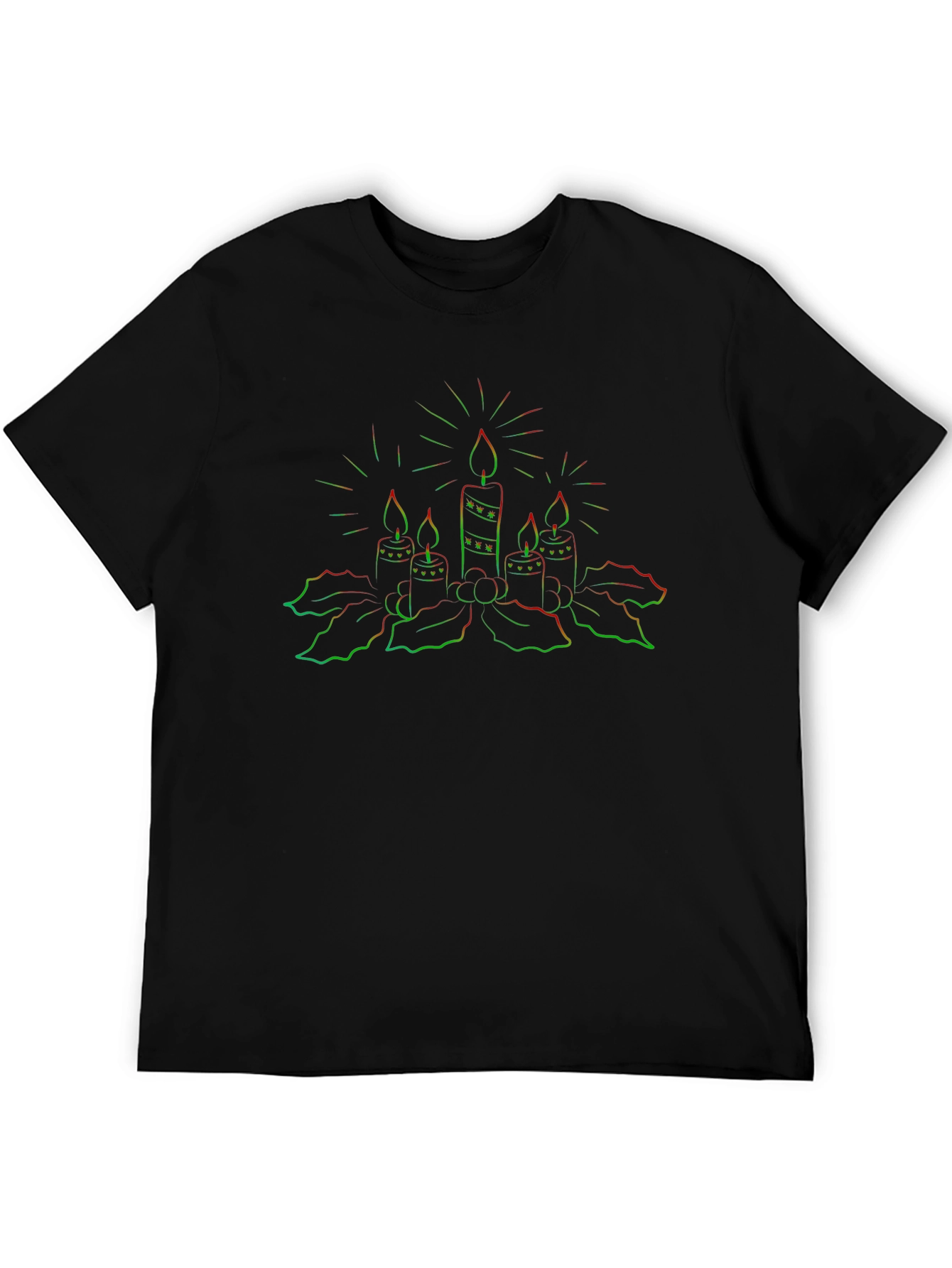 Neon Candle Graphic T-Shirt