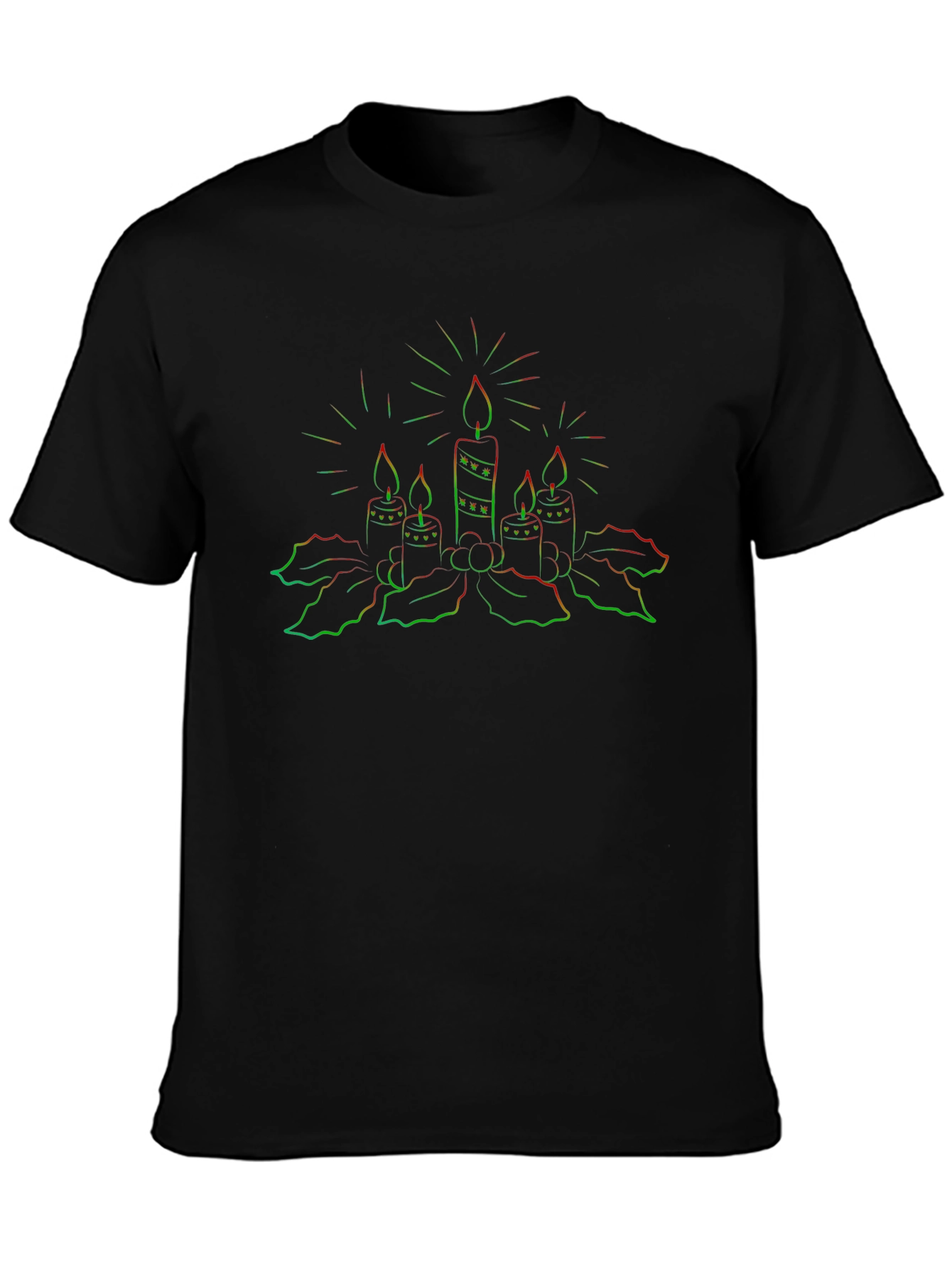 Neon Candle Graphic T-Shirt