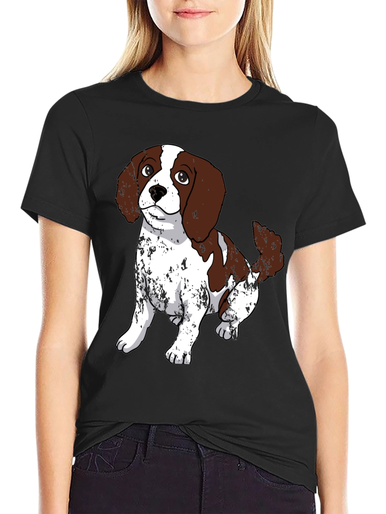 Dog Lovers Graphic Tee - Cute Puppy Design