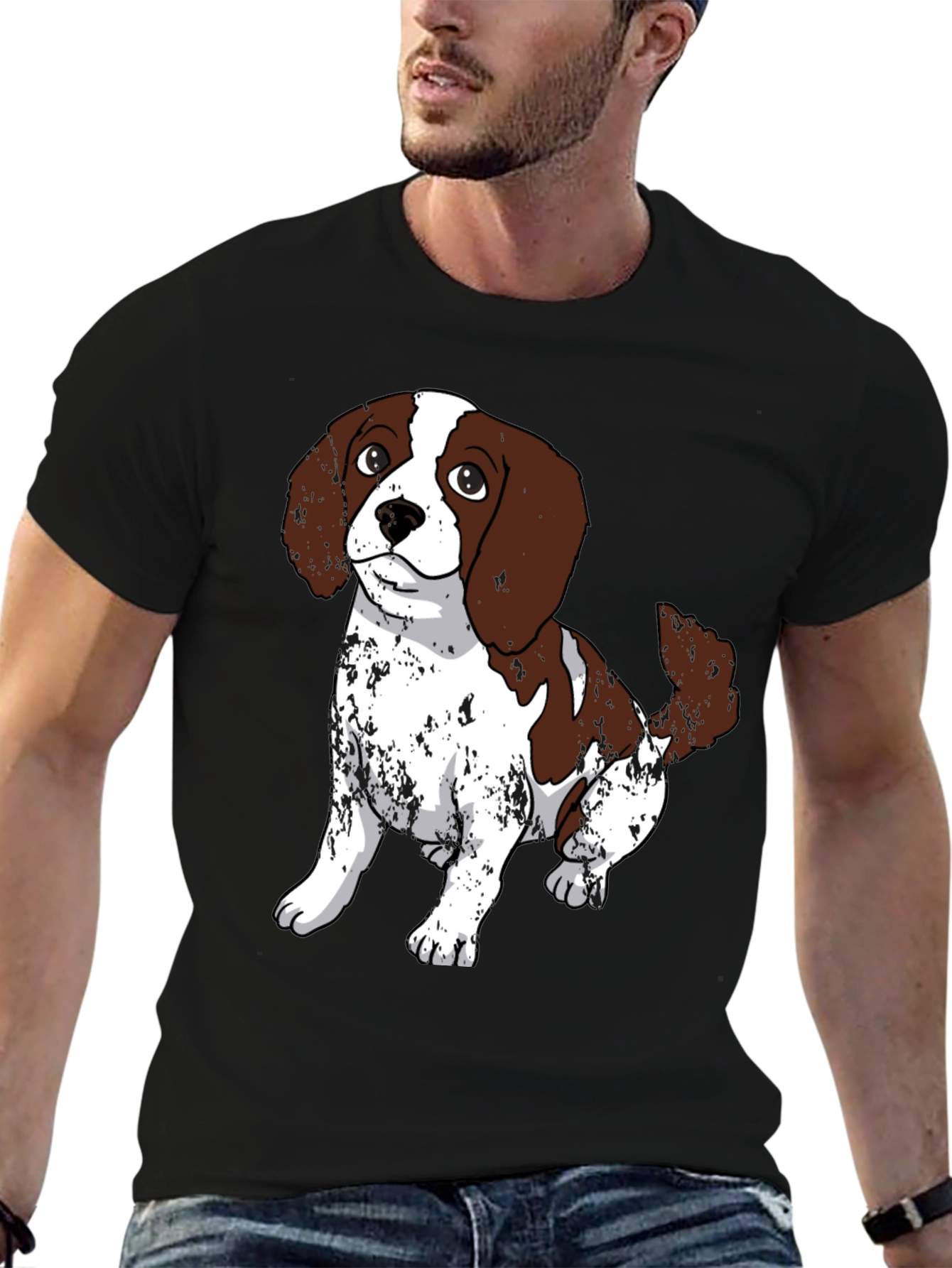 Dog Lovers Graphic Tee - Cute Puppy Design