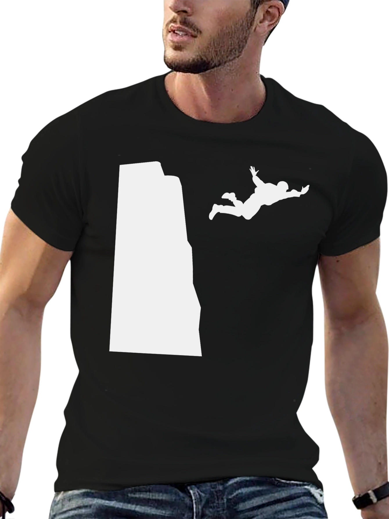 Cliff Jumper Graphic T-Shirt - Black