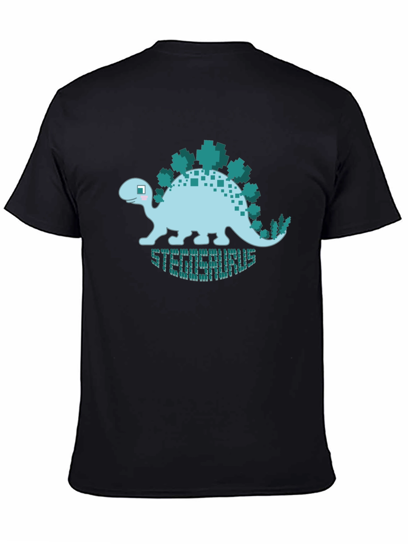 Pixelated Stegosaurus Graphic T-Shirt