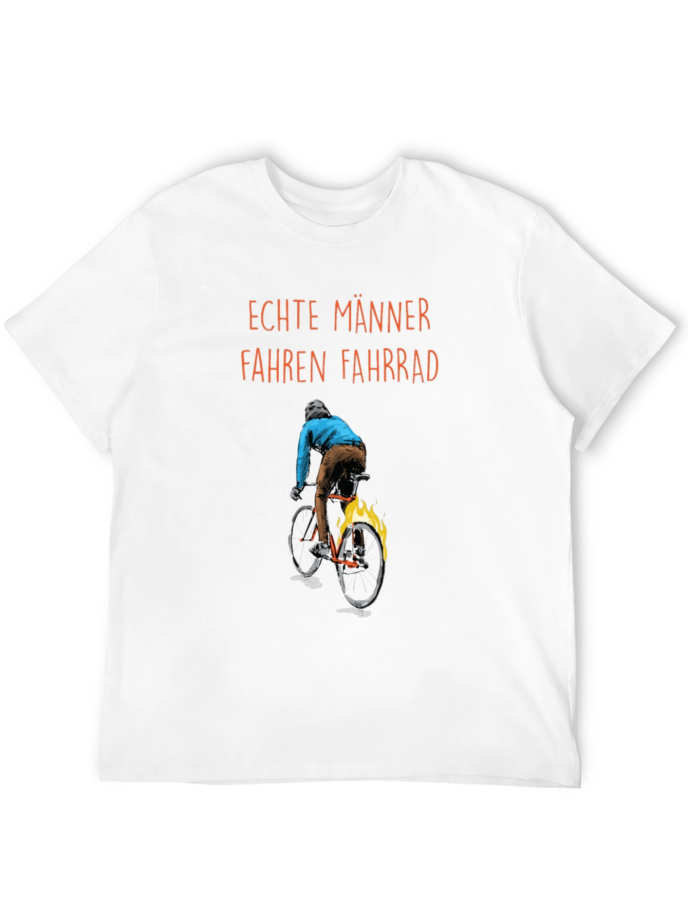 Mens Real Men Ride Bikes Graphic T-Shirt