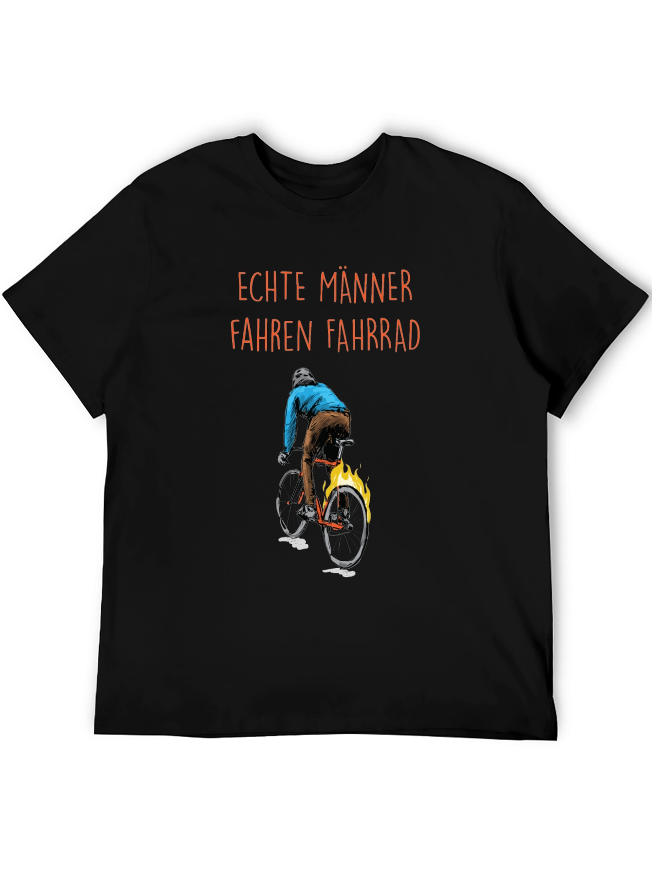 Mens Real Men Ride Bikes Graphic T-Shirt