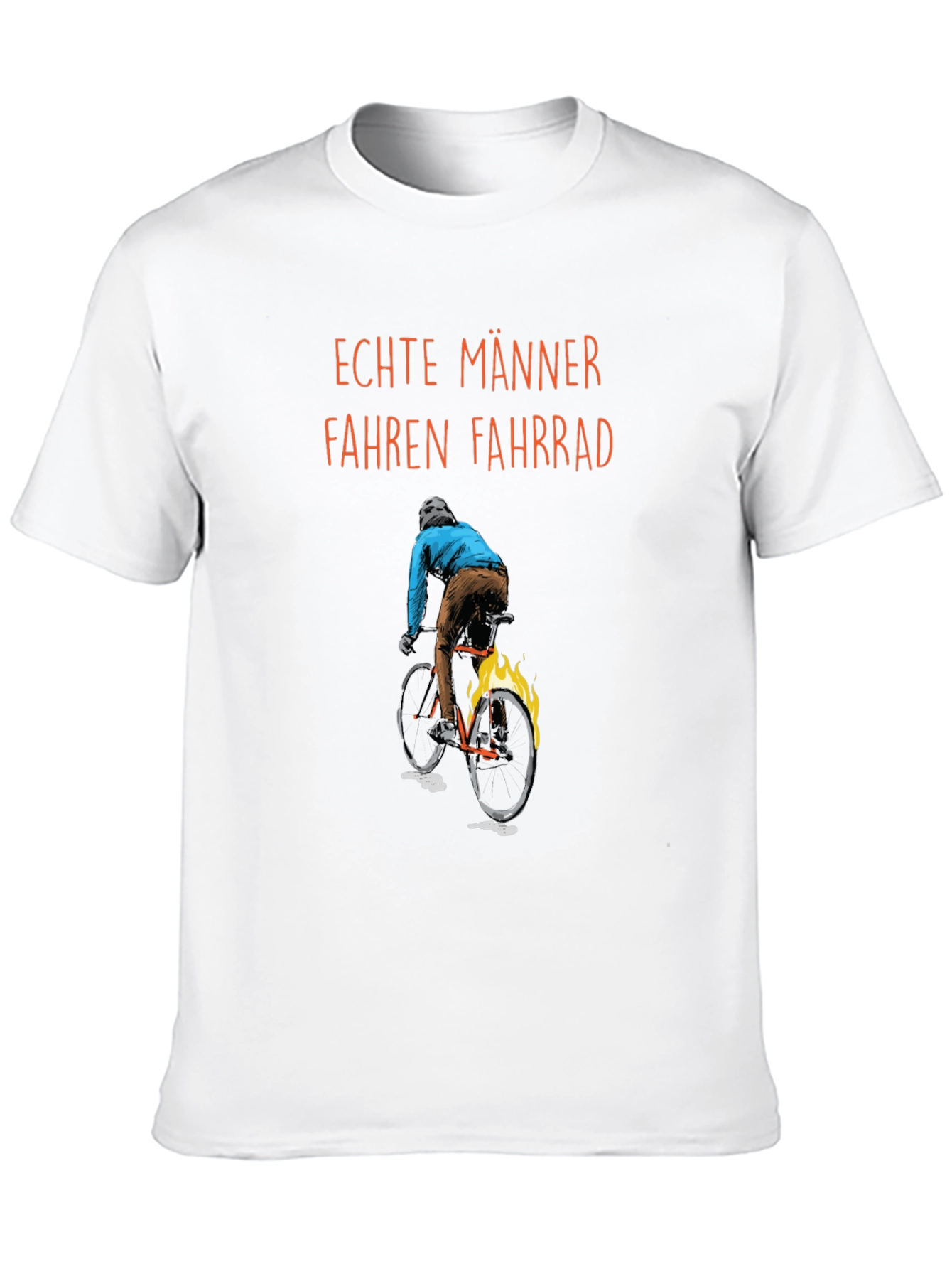 Mens Real Men Ride Bikes Graphic T-Shirt