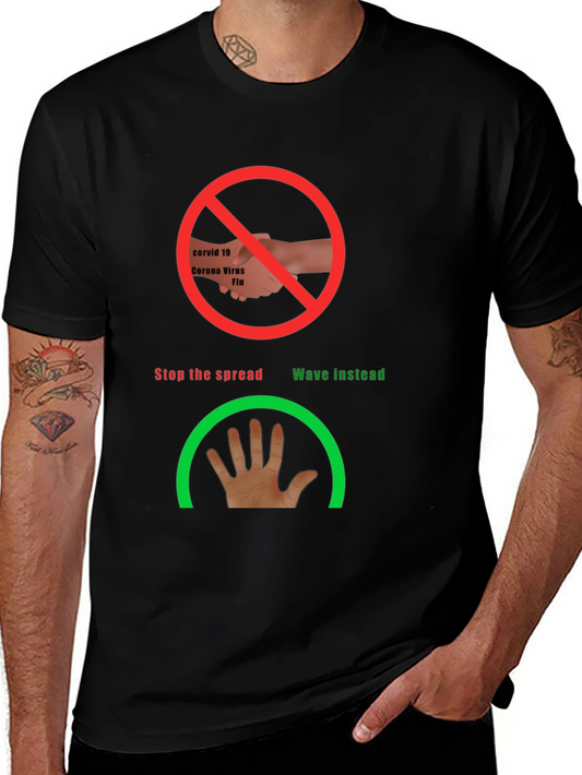 Stop the Spread Novelty Tee - Wave Instead!