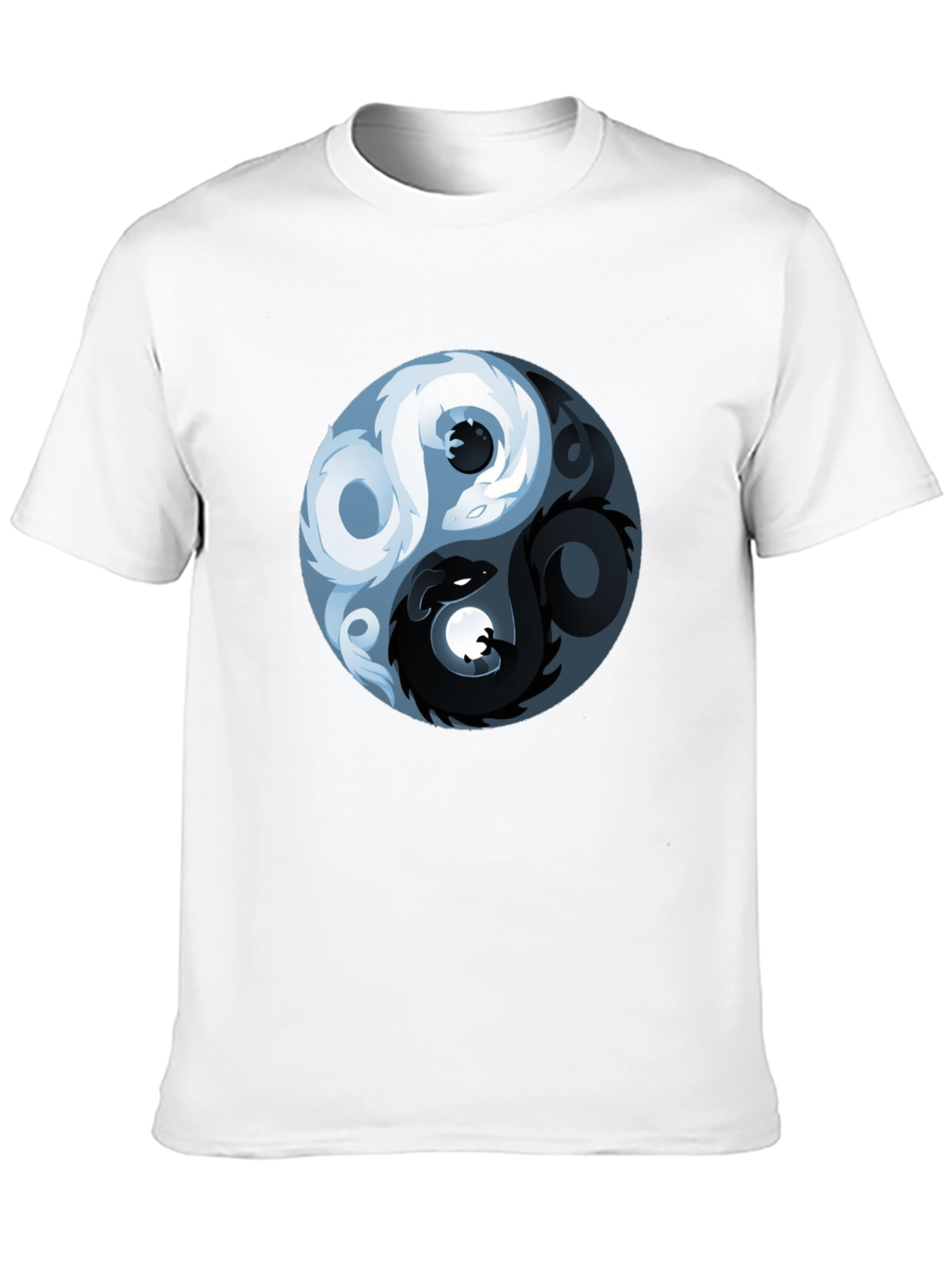 Yin Yang Dragon Graphic T-Shirt