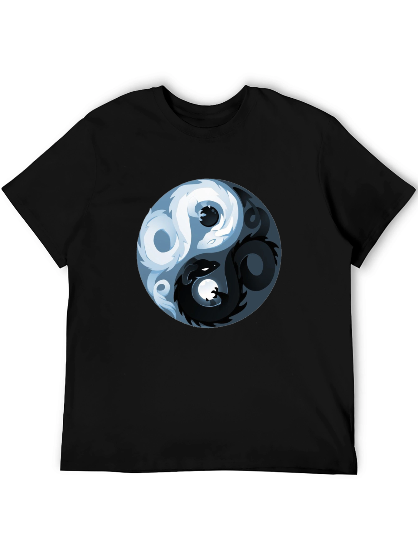 Yin Yang Dragon Graphic T-Shirt