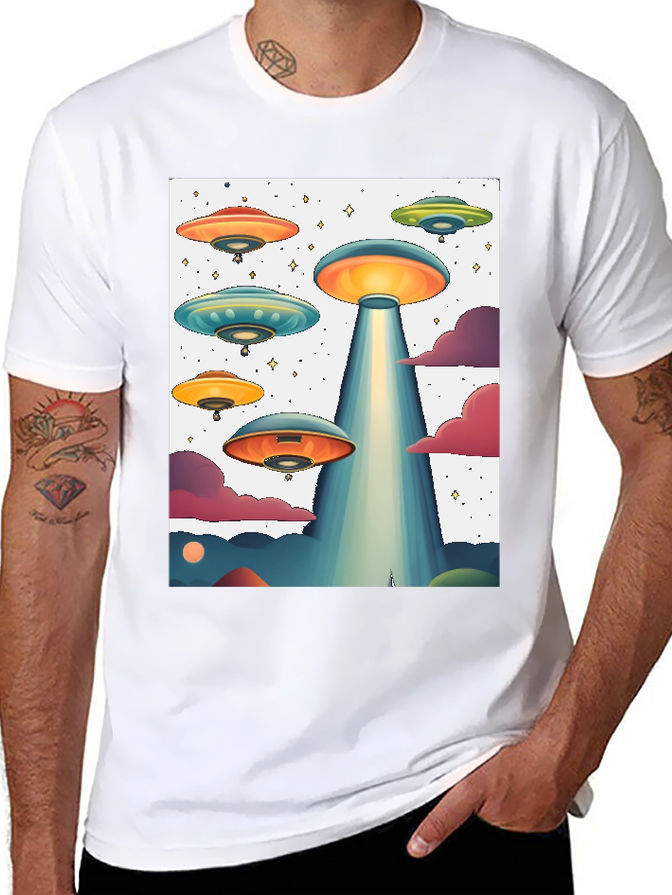UFO Graphic Tee - Sci-Fi Inspired Design