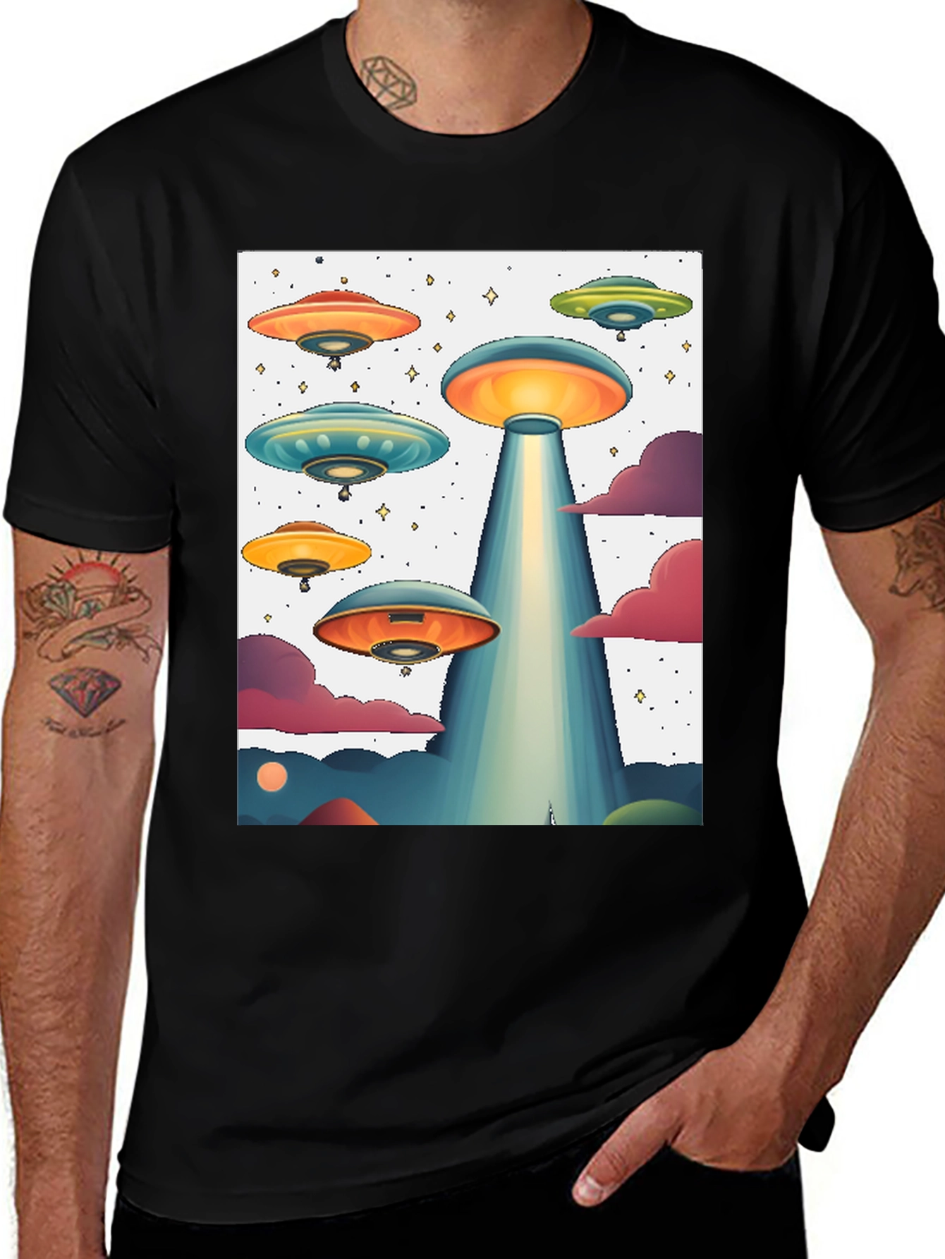 UFO Graphic Tee - Sci-Fi Inspired Design