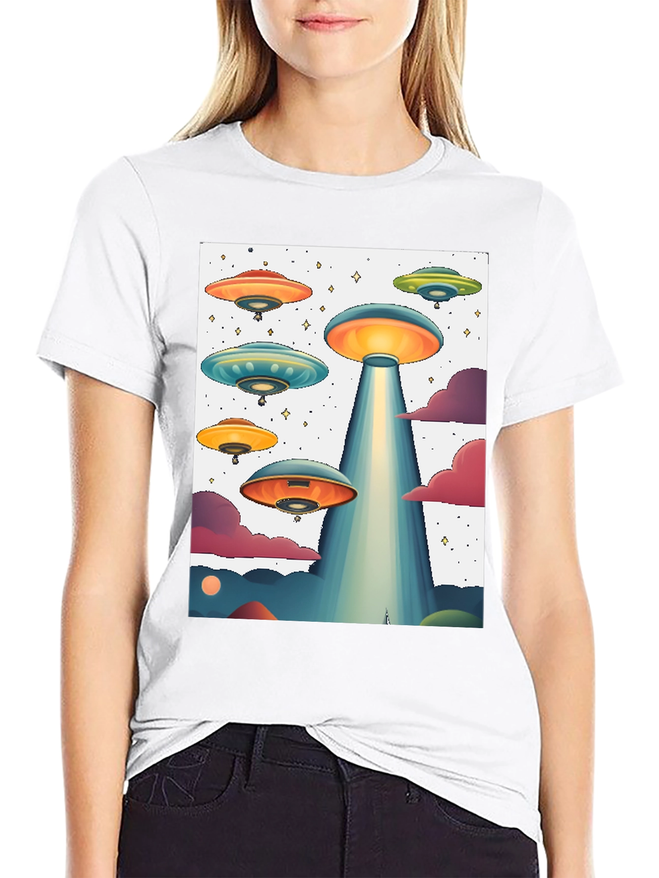 UFO Graphic Tee - Sci-Fi Inspired Design