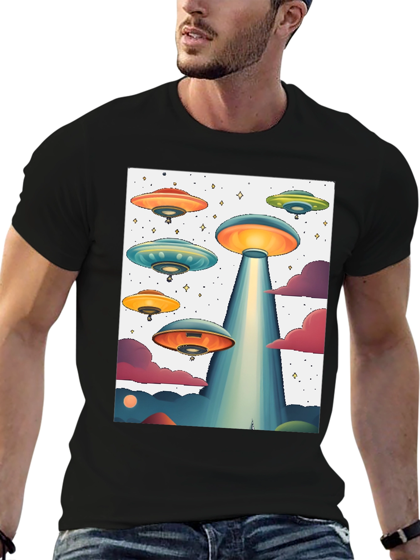 UFO Graphic Tee - Sci-Fi Inspired Design