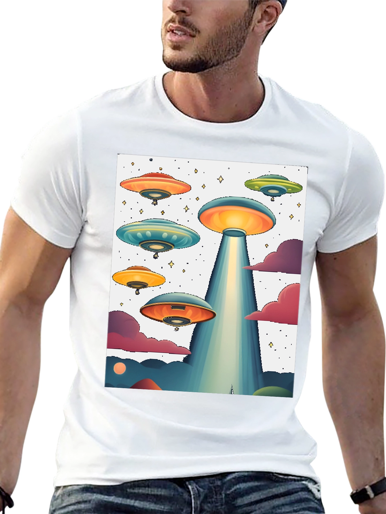 UFO Graphic Tee - Sci-Fi Inspired Design