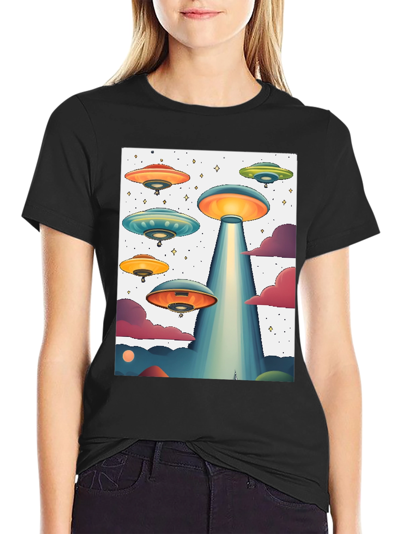 UFO Graphic Tee - Sci-Fi Inspired Design