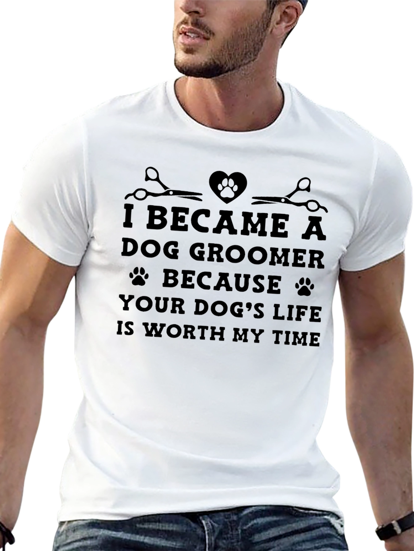 Dog Groomer T-Shirt: Worth My Time