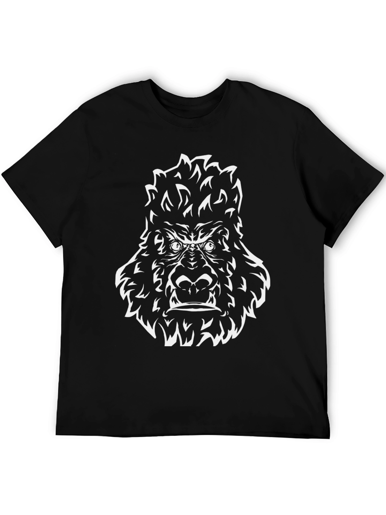Gorilla Graphic Print Black T-Shirt