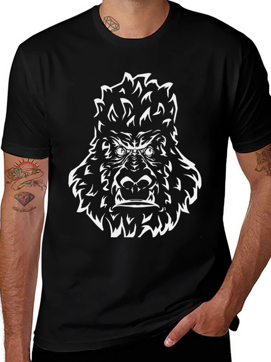 Gorilla Graphic Print Black T-Shirt
