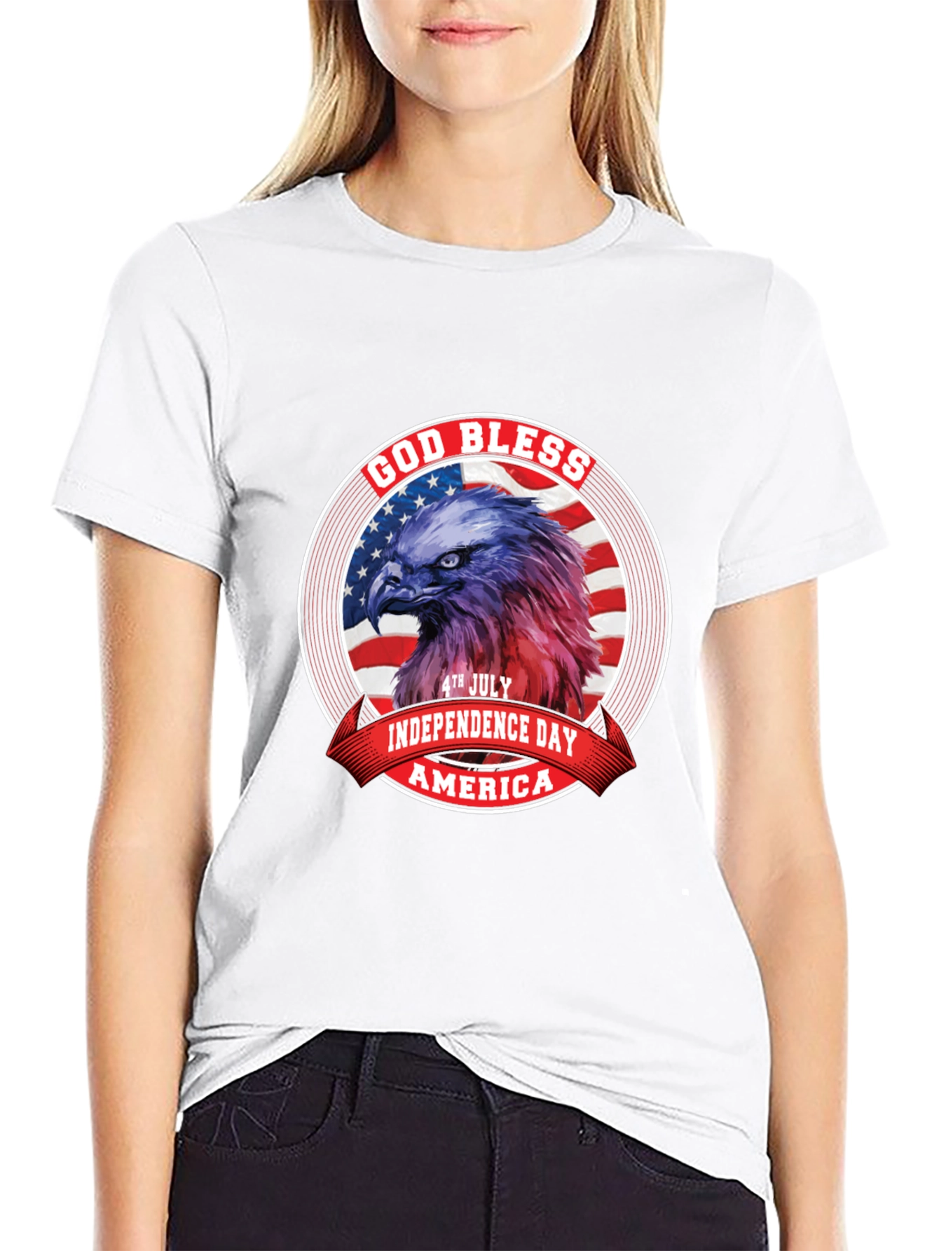 Patriotic Eagle 4th July T-Shirt