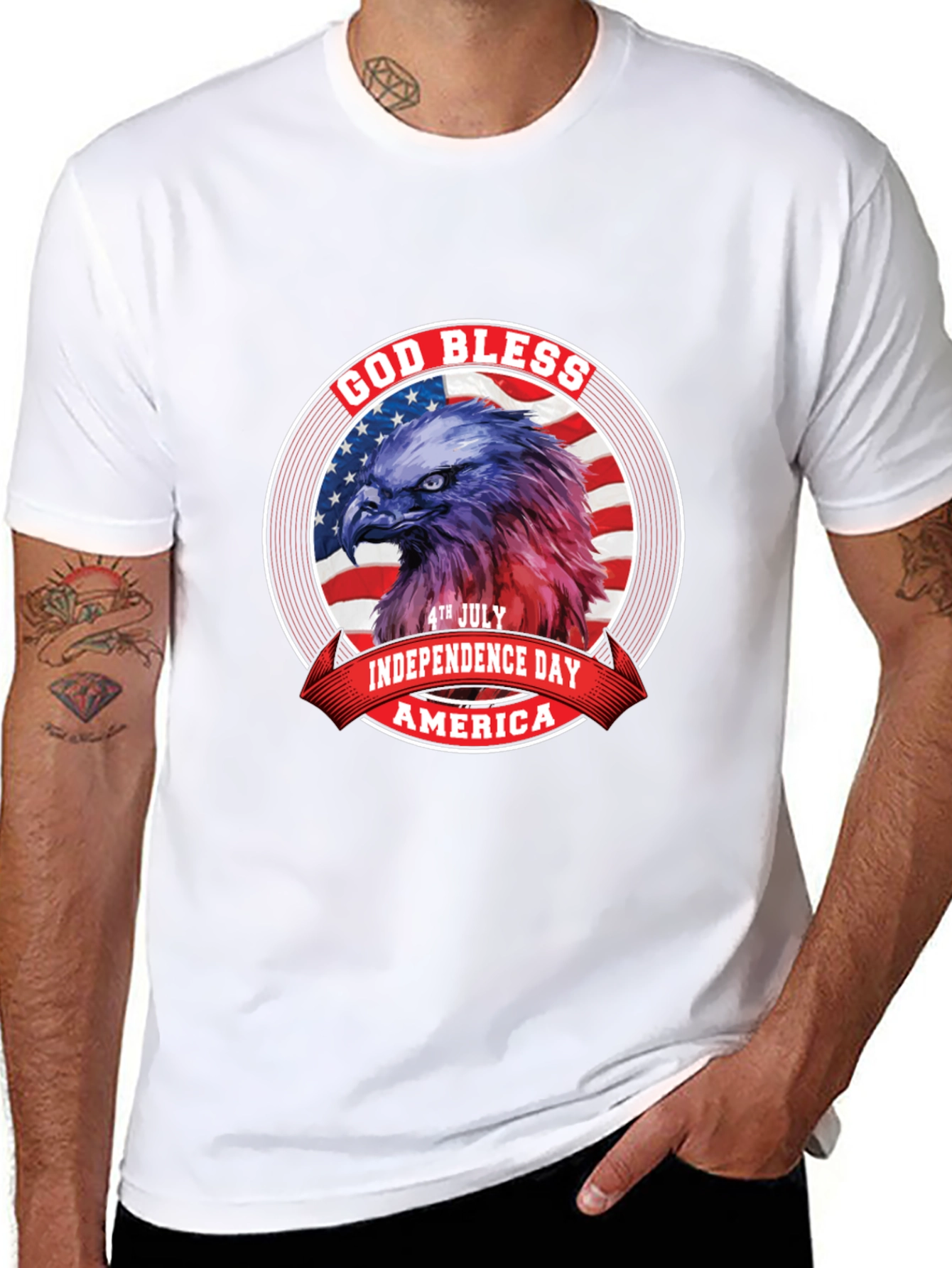 Patriotic Eagle 4th July T-Shirt