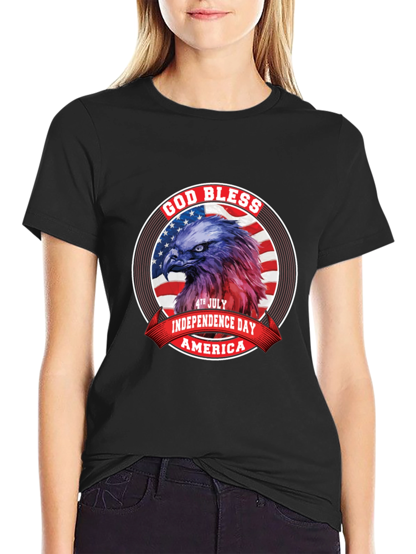 Patriotic Eagle 4th July T-Shirt