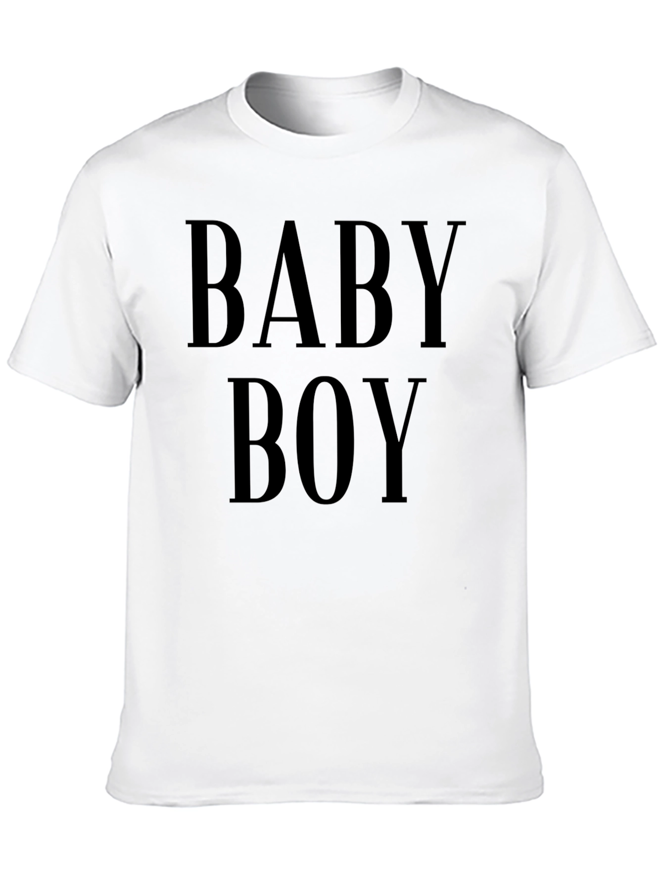 Baby Boy Graphic Tee - Mens Black Crew Neck