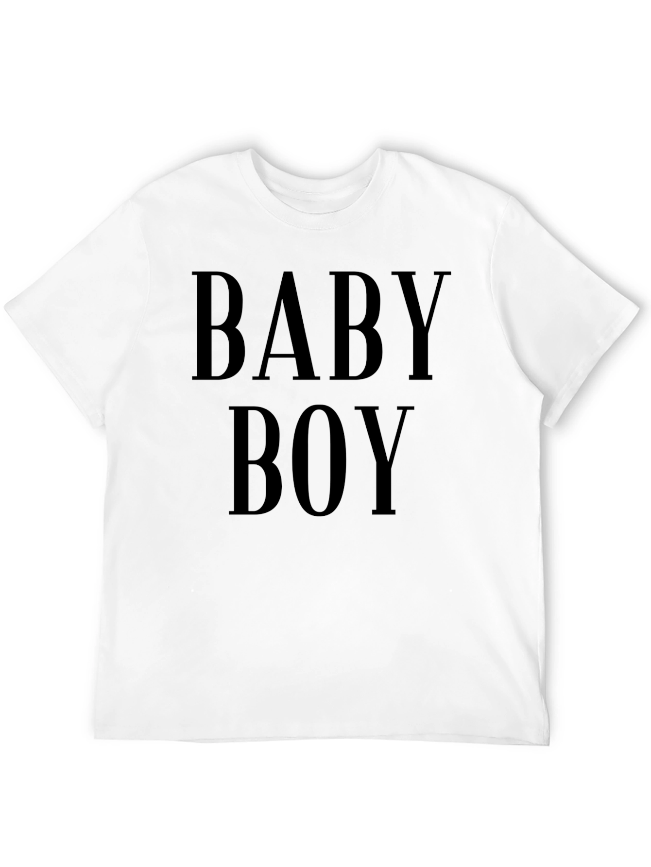 Baby Boy Graphic Tee - Mens Black Crew Neck