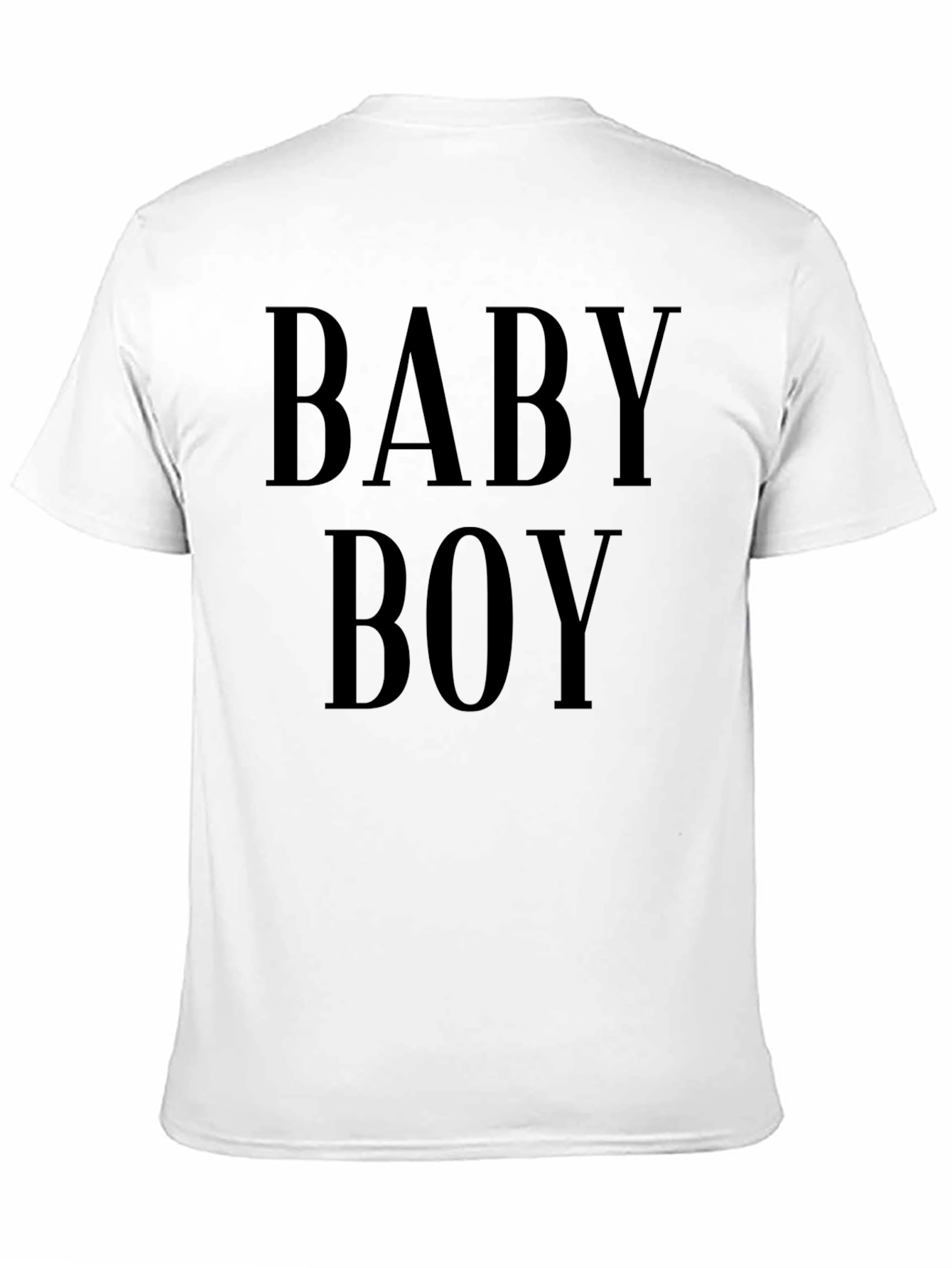 Baby Boy Graphic Tee - Mens Black Crew Neck