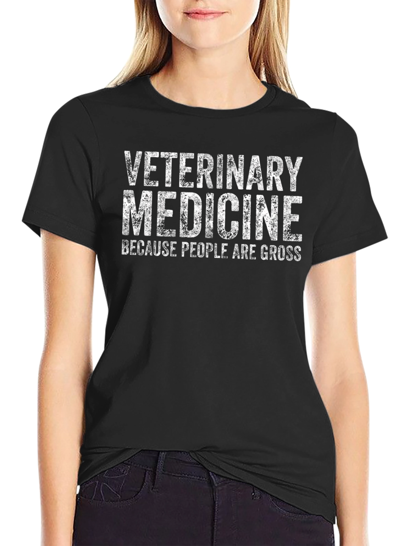Veterinary Medicine Graphic Tee - Because People Are Gross