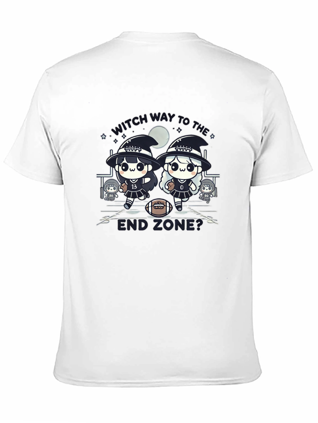 Witch Way to The End Zone Football T-Shirt