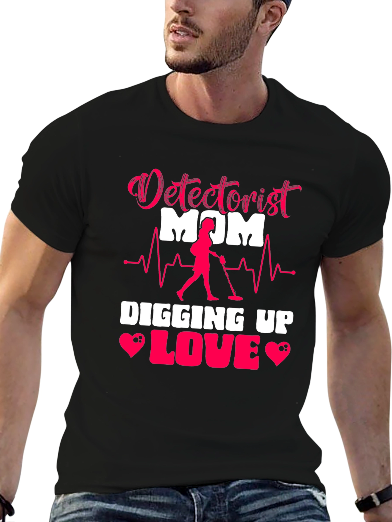 Detectorist Mom Digging Up Love T-Shirt