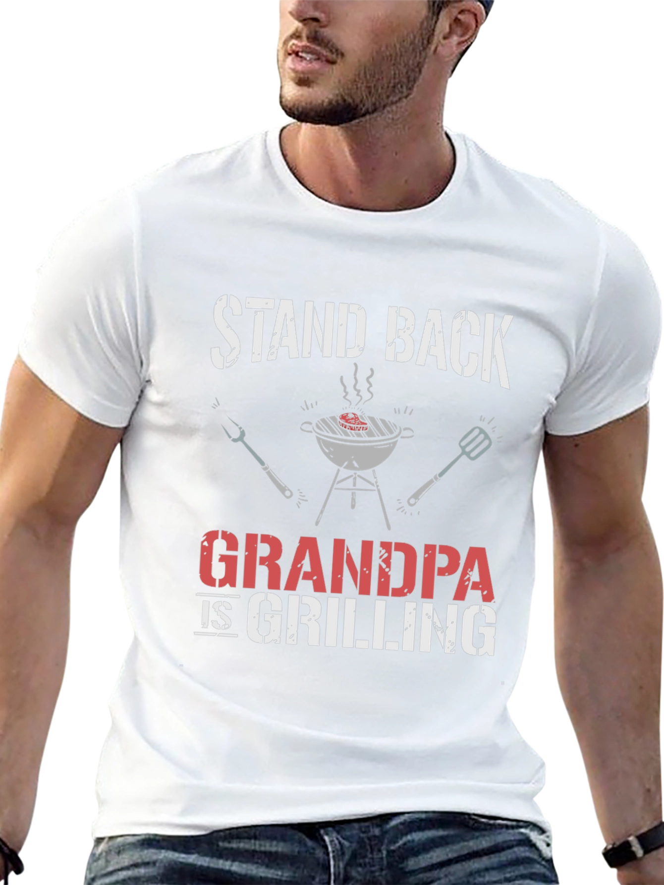 Stand Back Grandpa is Grilling T-Shirt