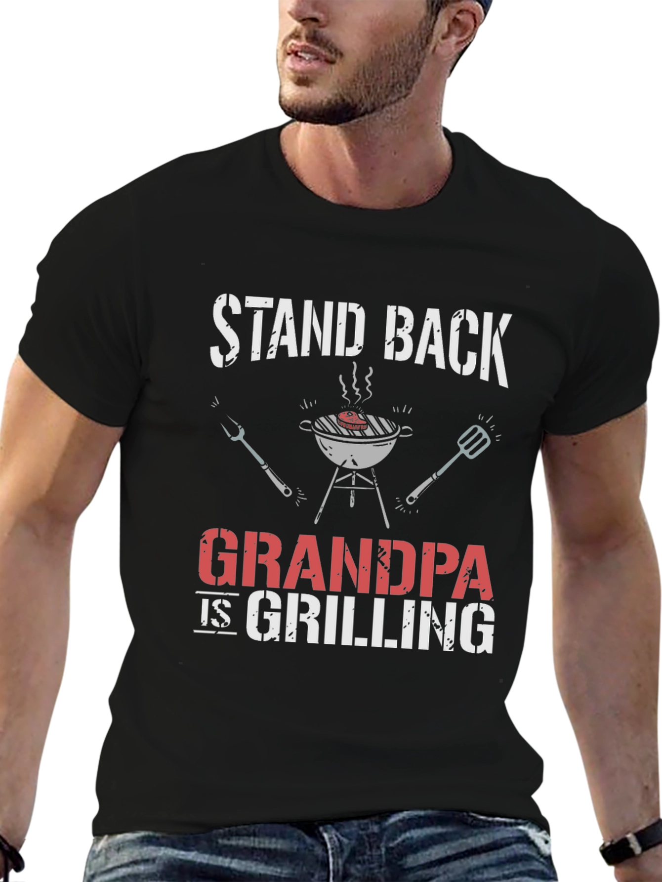 Stand Back Grandpa is Grilling T-Shirt