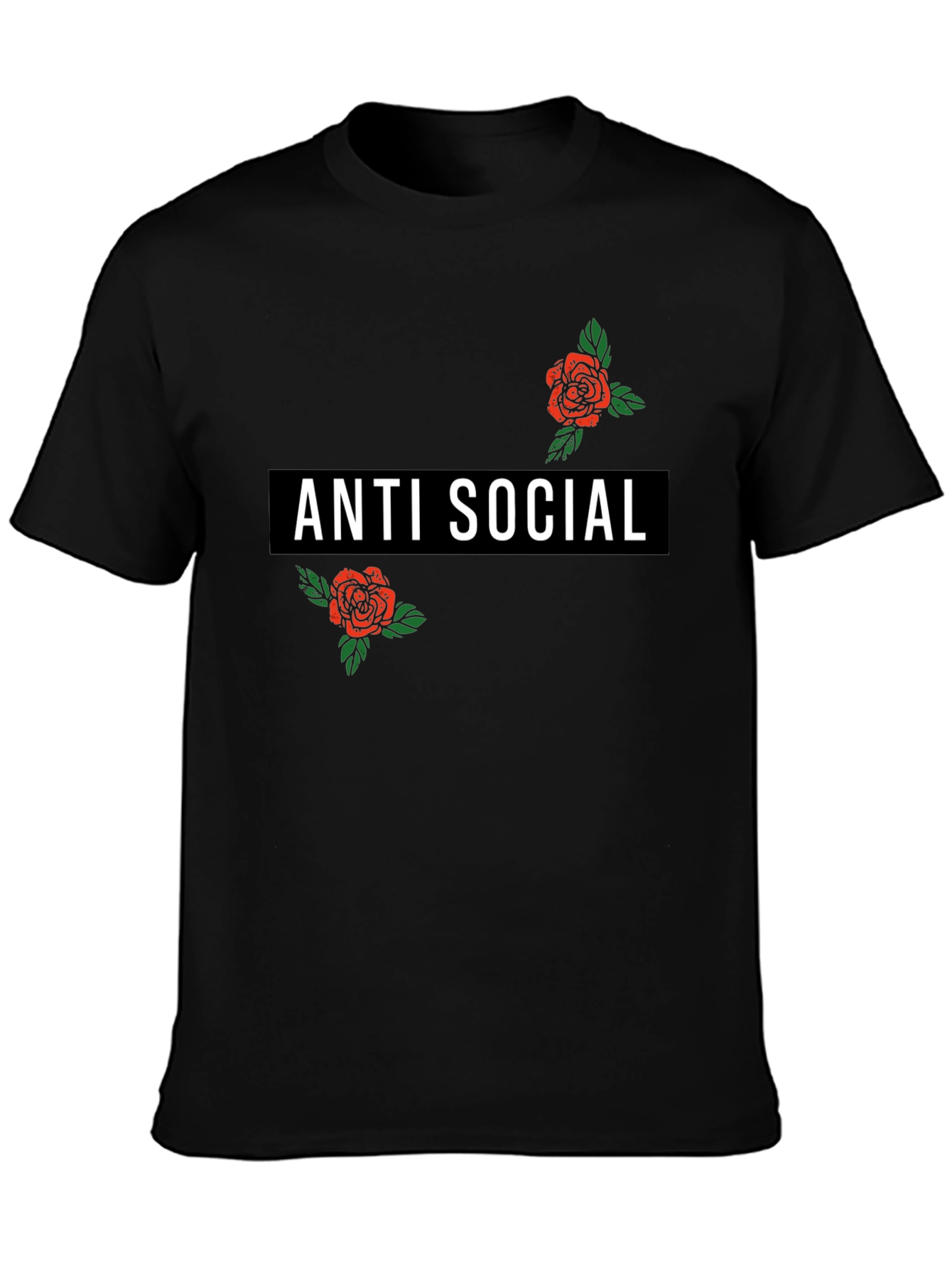 Anti Social Rose Graphic T-Shirt