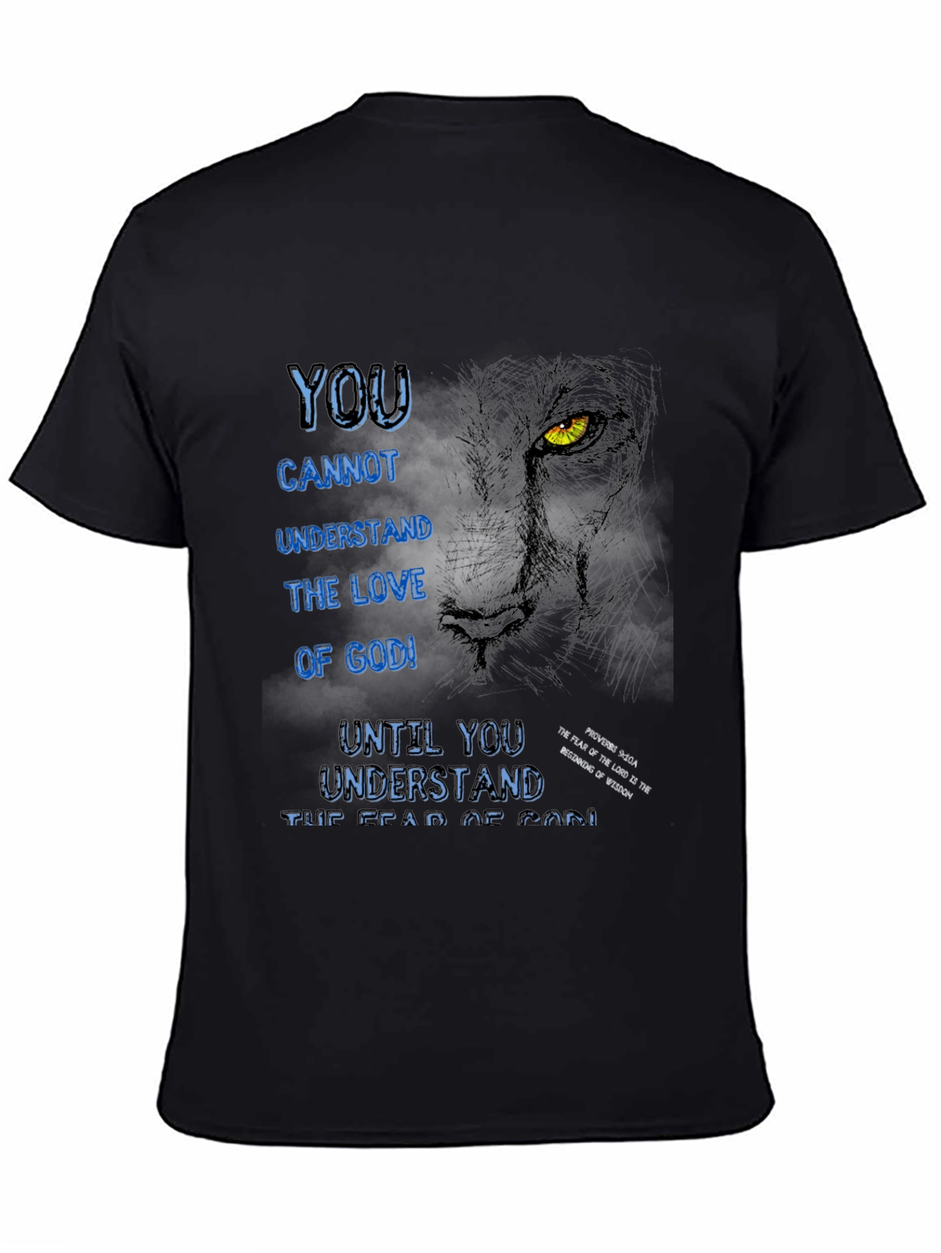 Lion & Scripture Graphic T-Shirt - Christian Apparel