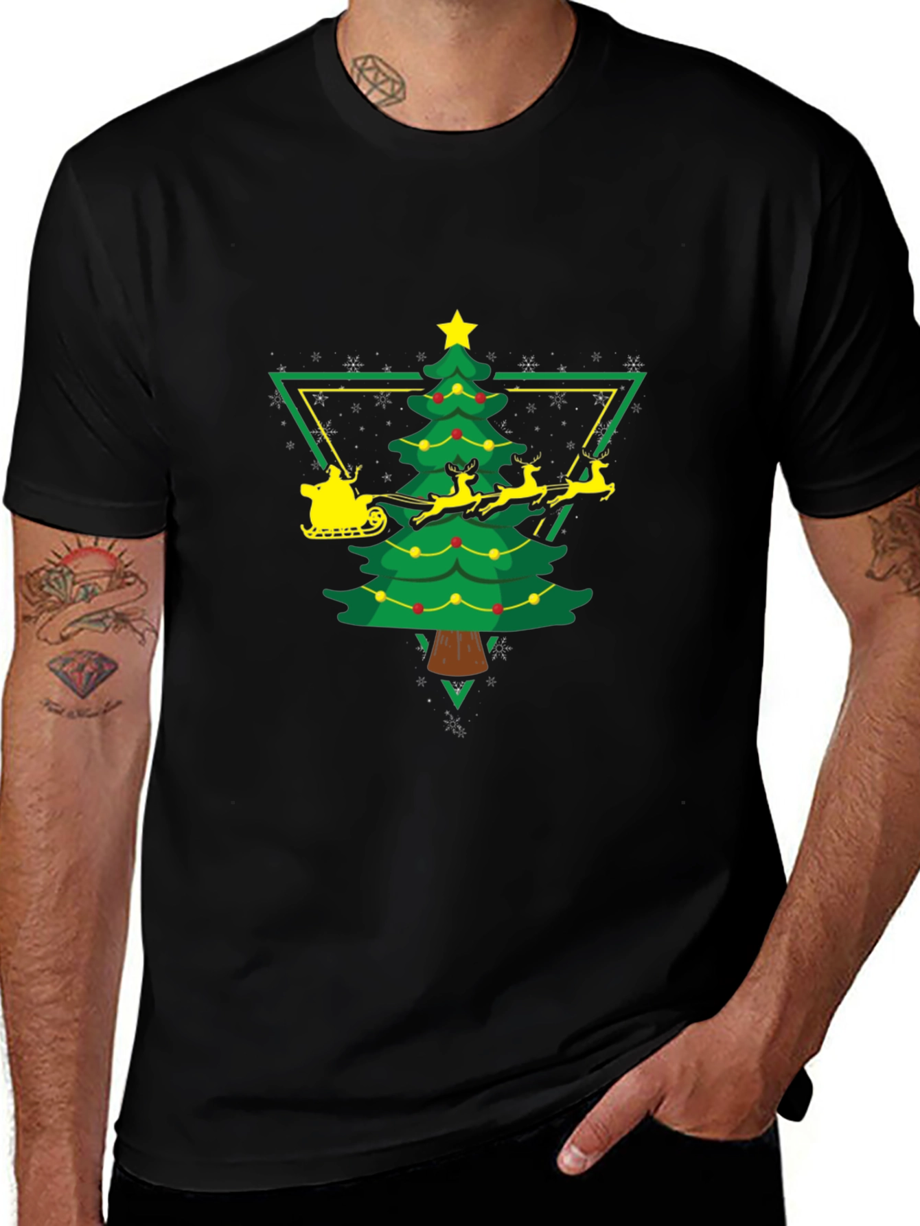 Christmas Tree Sleigh Ride T-Shirt
