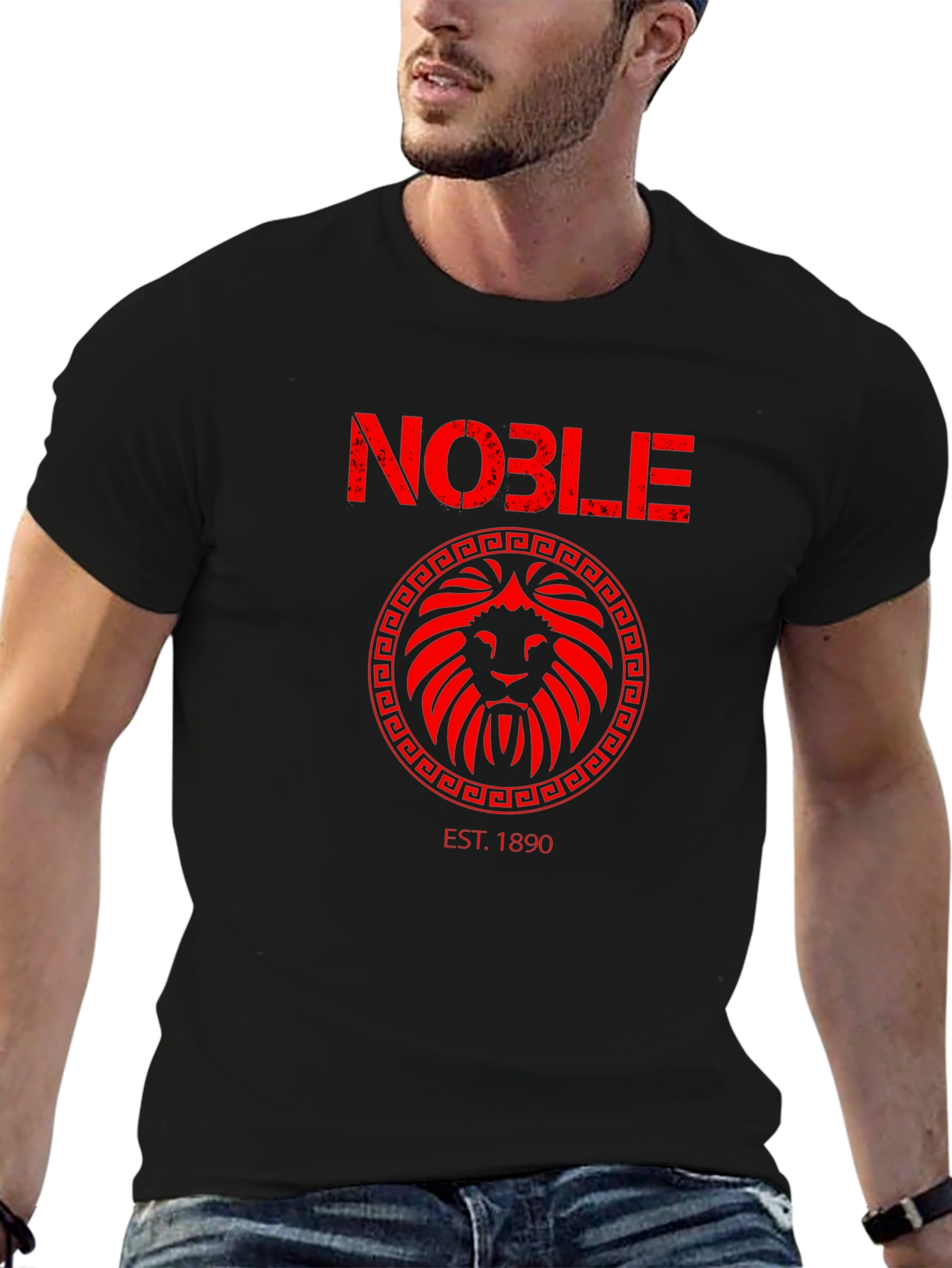 Noble Lion Crest Graphic T-Shirt