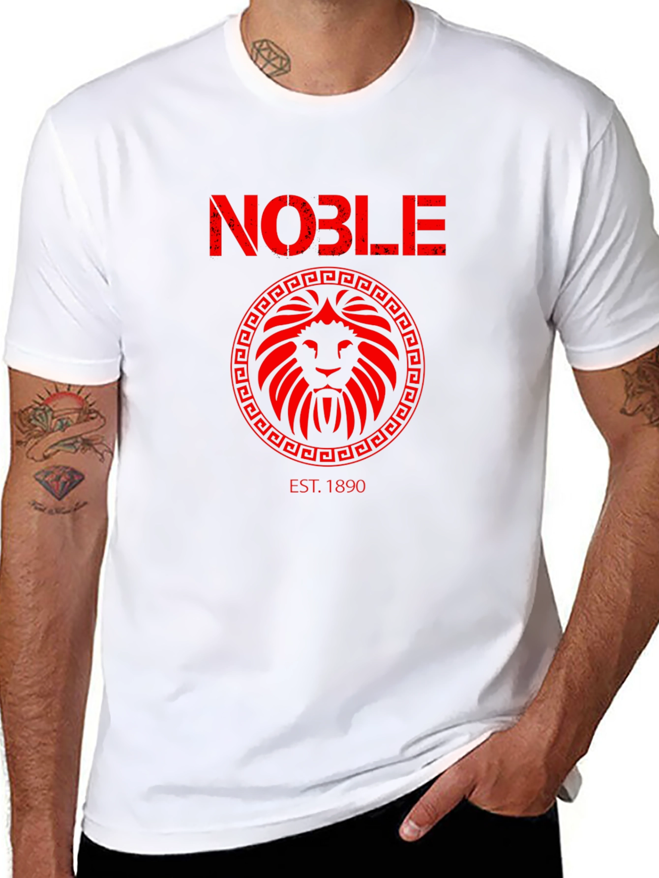 Noble Lion Crest Graphic T-Shirt