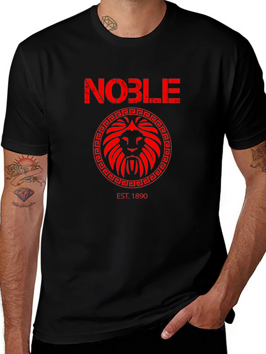 Noble Lion Crest Graphic T-Shirt