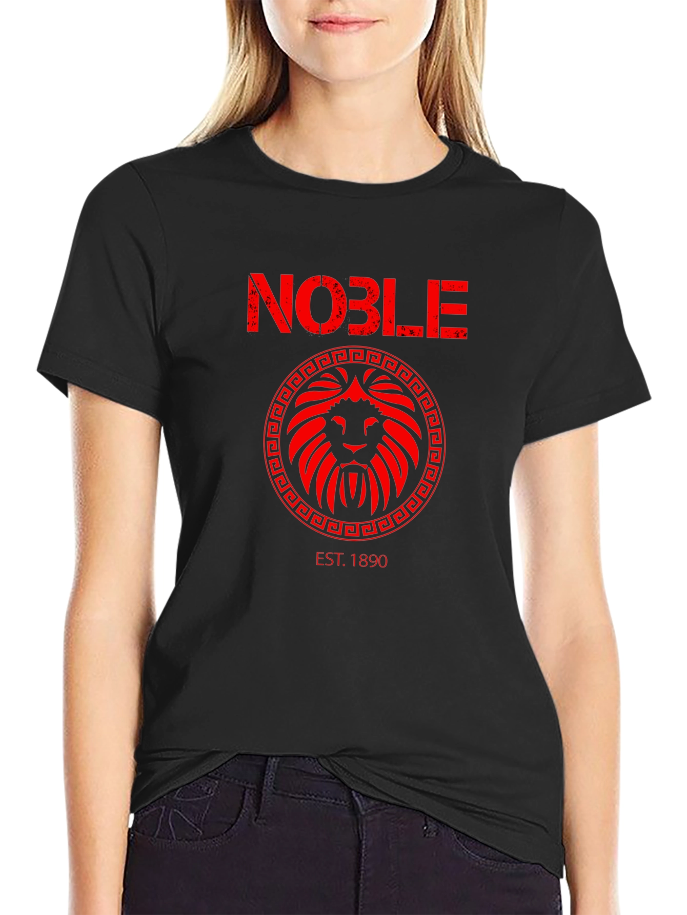 Noble Lion Crest Graphic T-Shirt