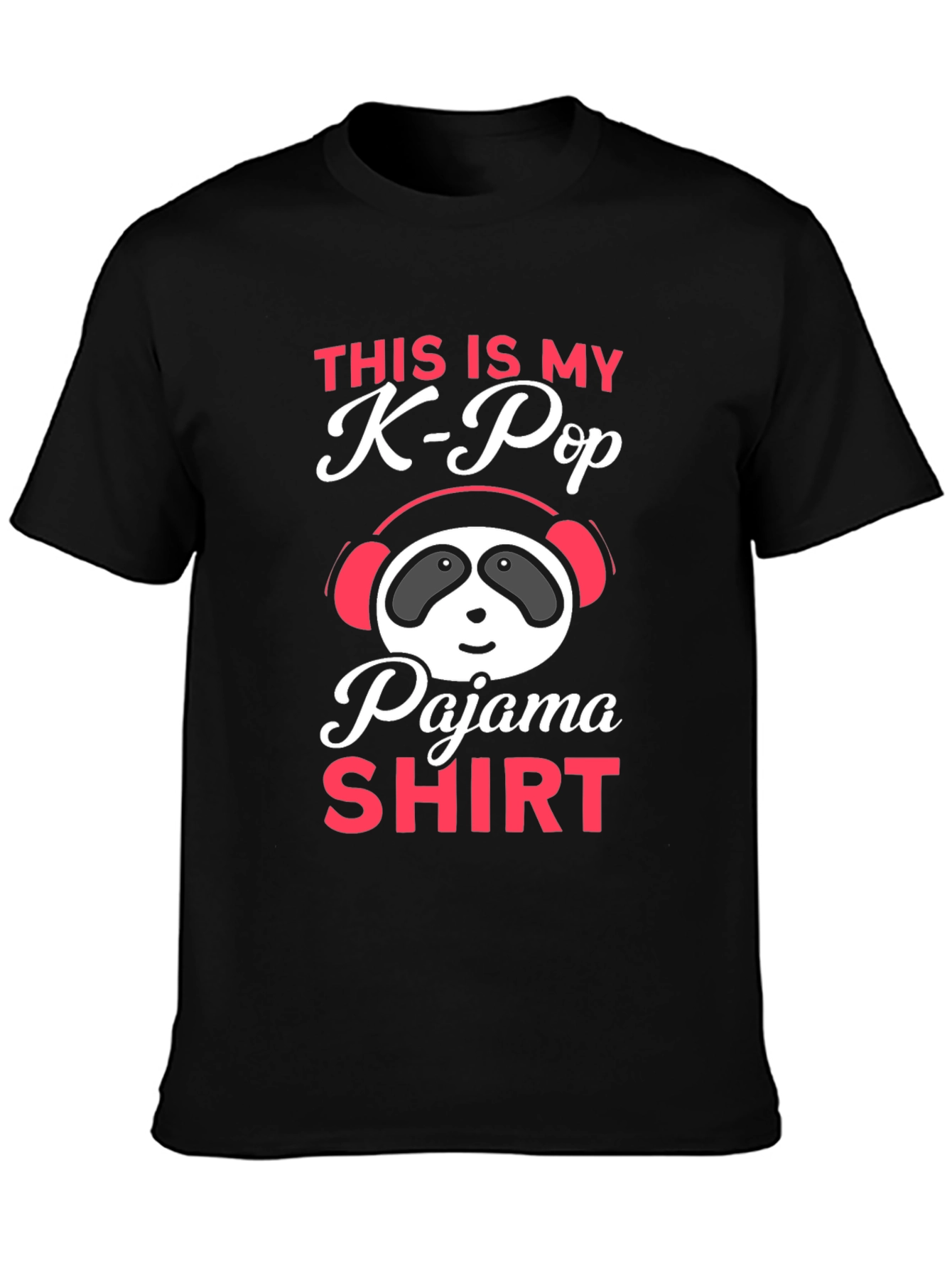 K-Pop Pajama Shirt - Panda Headphones