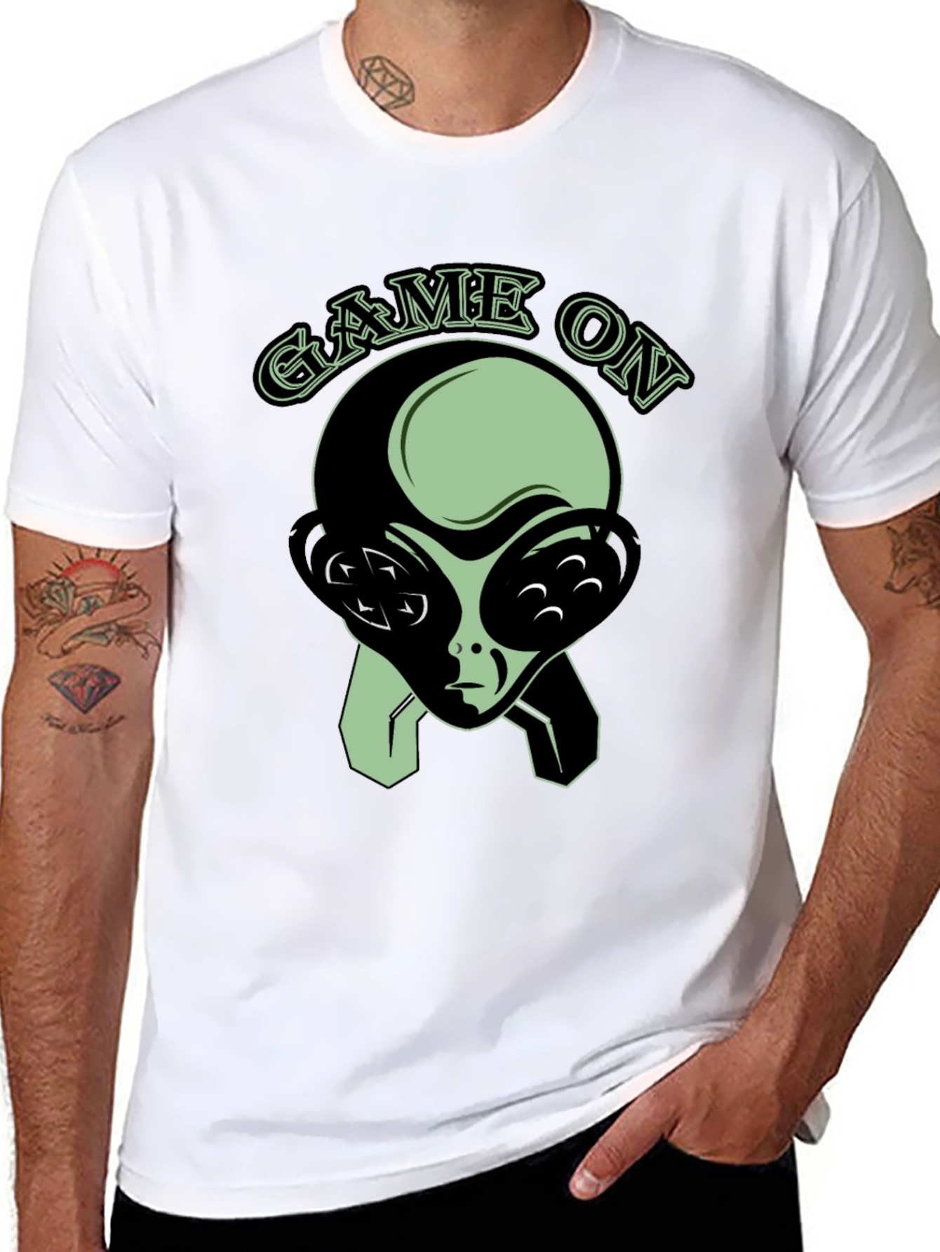 Game On Alien Headset T-Shirt