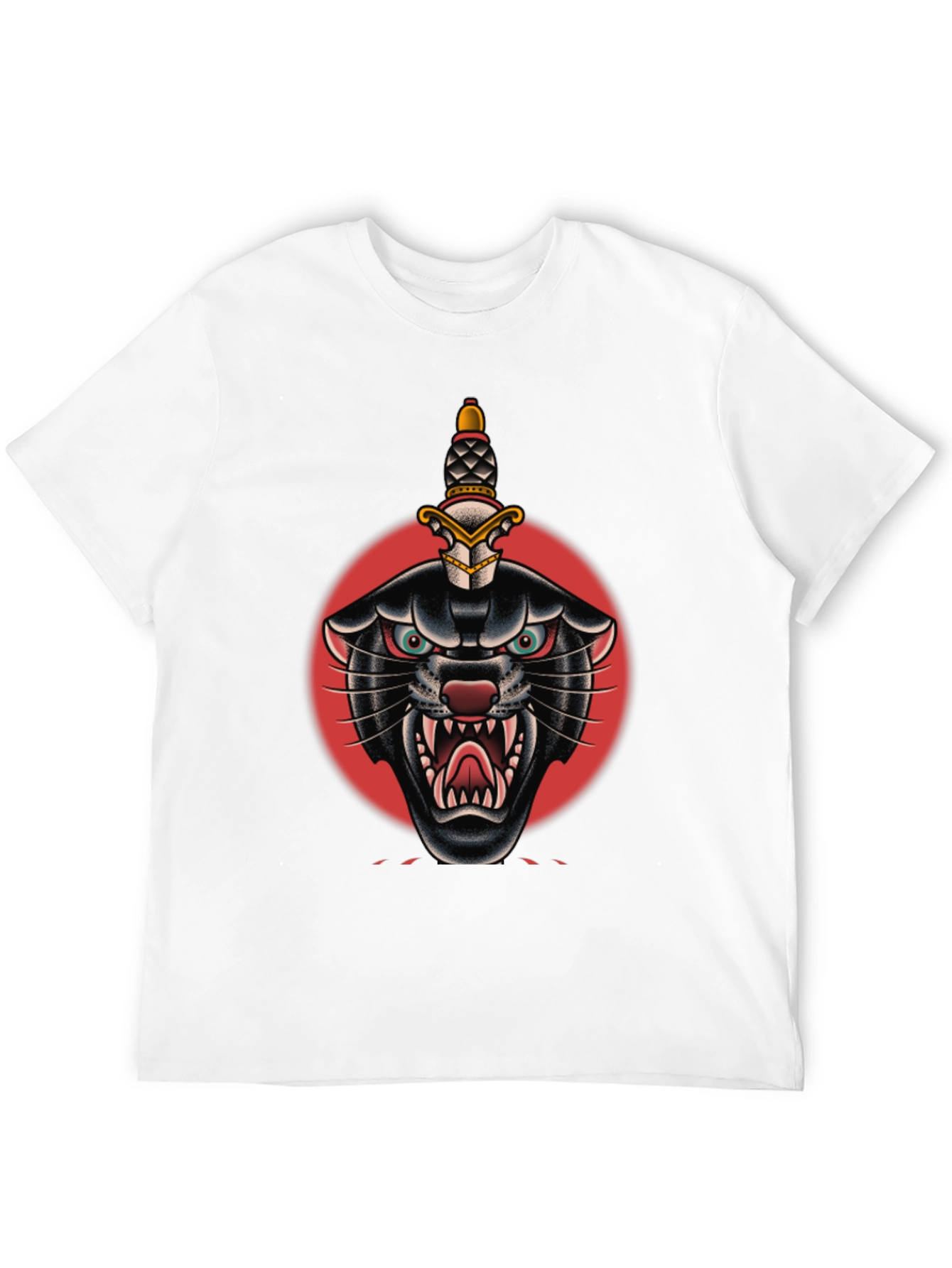 Black Panther Dagger Graphic Tee - Bold Streetwear Style